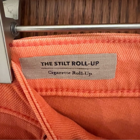 Adriano Goldschmied Stilt Roll-Up Papaya Jeans 27 NWT - Picture 9 of 13